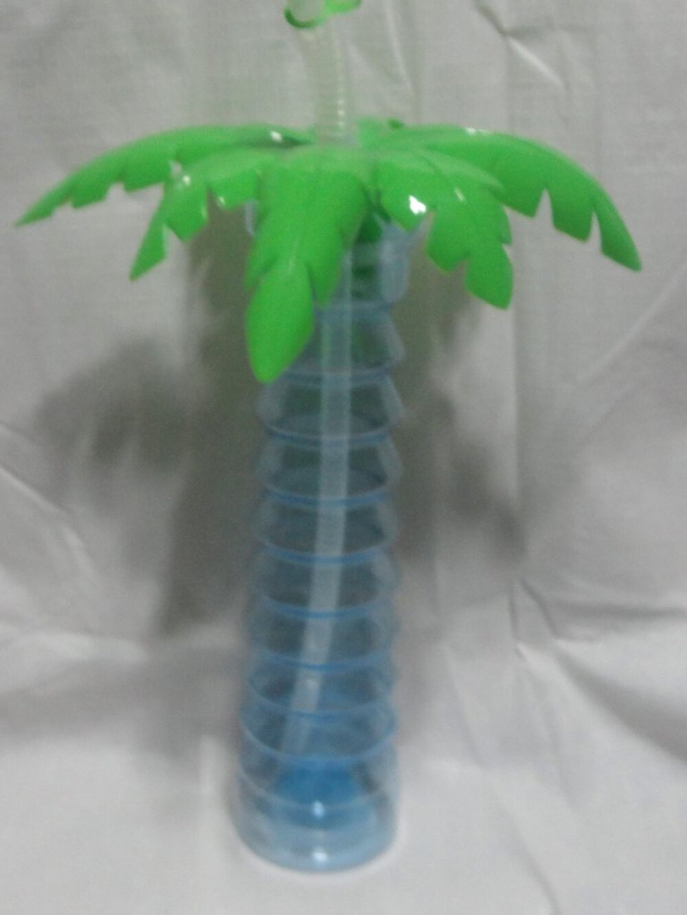 Blue Palm Tree Light Up Tumbler – Plastic Cup - Party Drinkware